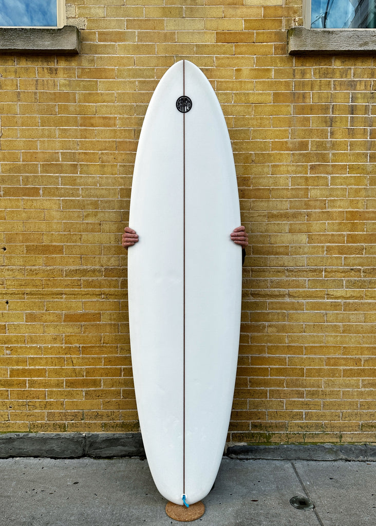 A used Simon Shapes 6'8" Quegg surfboard for sale