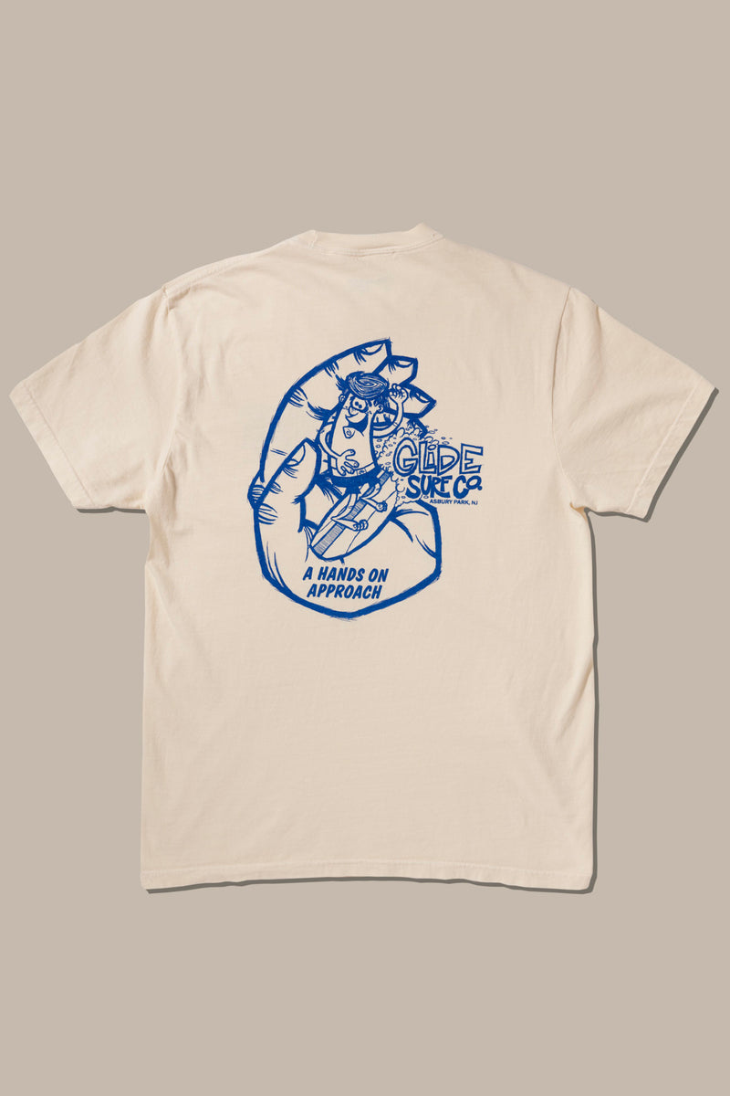 Glide Hands On Approach Tee Ivory – Glide Surf Co