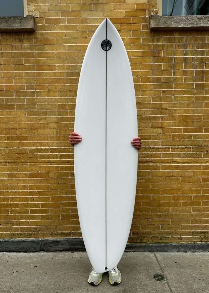 A Simon Shapes 6'0" EAST Asymmetric Goofy Surfboard for sale