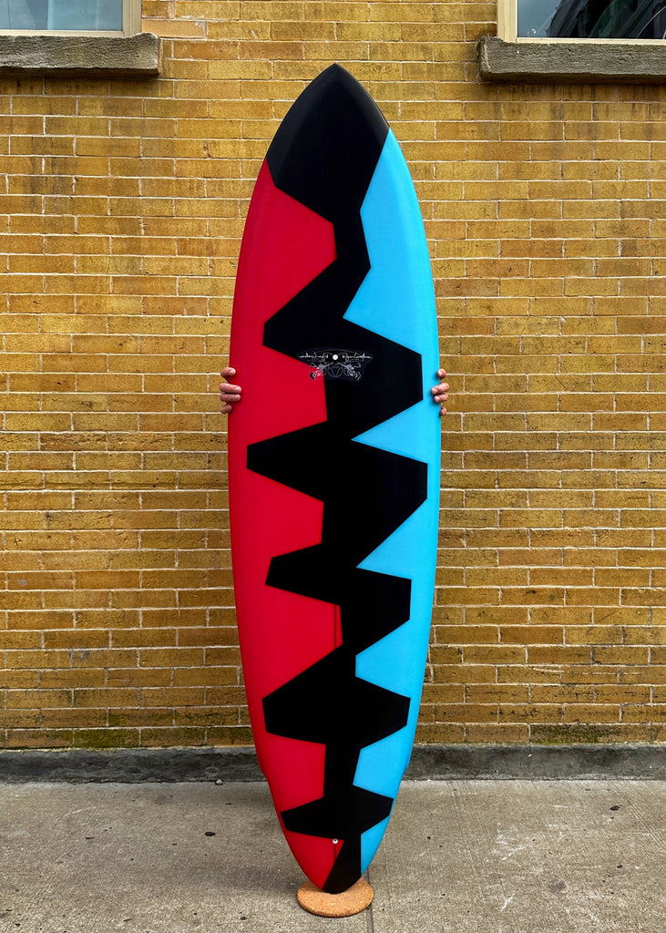 A Ryan Lovelace 6'7" Toob Shooter Surfboard with resin panels for sale