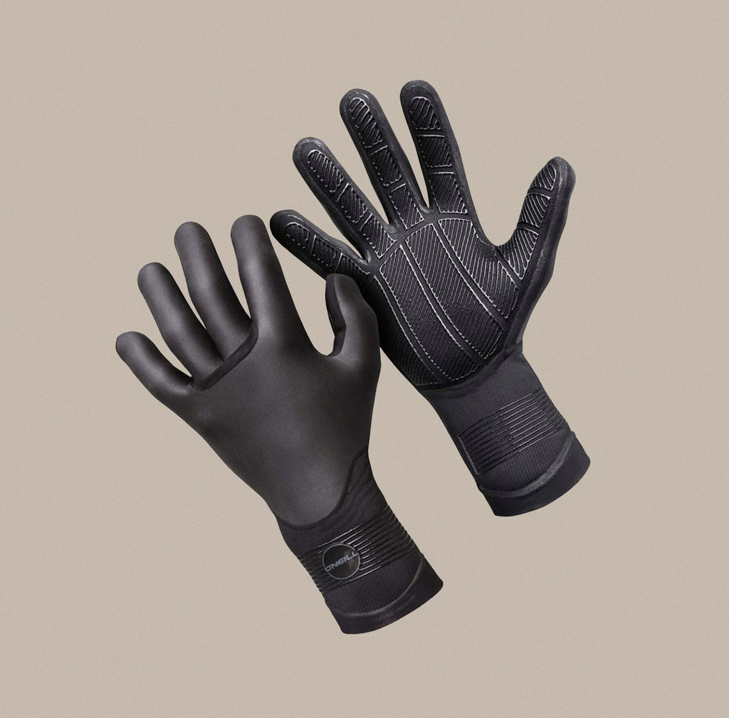 A pair of O'Neill Wetsuits Psycho Tech 5mm gloves.